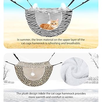 置物 hamham2L Amazon.com : Unittype 2 Pieces Cat Cage Hammock Hanging Pet